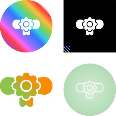 Diploma, kurdele çizgisi simgeleriyle bağlanmış. mobil konsept ve web tasarımı için doğrusal biçim işareti. 