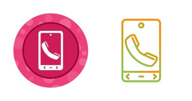 Beyaz arkaplanda akıllı telefon simgesi. İzole vektör illüstrasyonu 