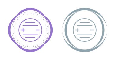 Beyaz Arkaplanda Mikro Batarya, Vektör Simgesi 