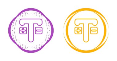 yazı tipi boyutu web simgesi vektör çizimi