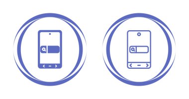 akıllı telefon simgeleri ayarlandı, vektör illüstrasyonu basit tasarım