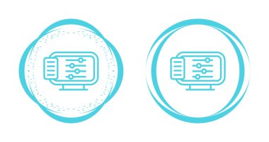 Veri merkezine sahip satır sunucusu ve beyaz arkaplanda izole edilmiş simge sunucusu. veri merkezi ve ağ konsepti. Renkli taslak konsepti. vektör.
