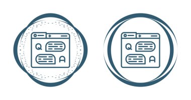 Sohbet simgeleri, güvenlik konsepti, vektör illüstrasyonlu bilgisayar dizinleri   