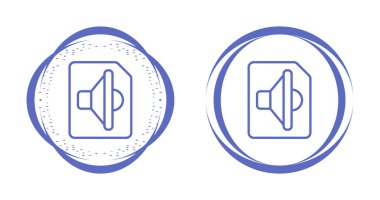 Hoparlör simgeleri beyaz arkaplanda izole edildi. ses ve ses düzeyi kavramı.