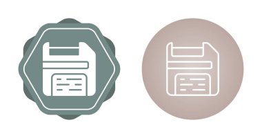 Beyaz arkaplanda izole edilmiş disket simgeleri, vektör illüstrasyonu 