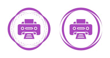 Yazıcı. Web simgesi basit tasarım  