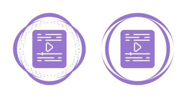 Dosya biçim simgesinin vektör tasarımı