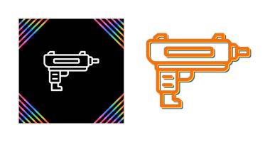 silah ağı ikon vektör illüstrasyonu