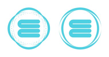 Beyaz Arkaplanda Katlanmış Banyo Havluları veya Peçete Vektör Simgesi Yığını 