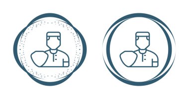 Beyaz arka planda izole edilmiş doktor simgeleri. Tıbbi sembol. Sağlık sigortası işareti. vektör illüstrasyonu 