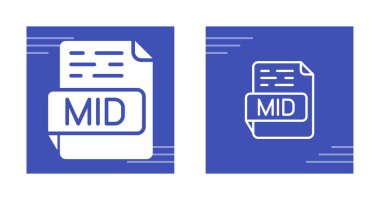 Orta belge sembolünü gösteren iki mavi simge