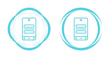 akıllı telefon simgeleri ayarlandı, vektör illüstrasyonu basit tasarım