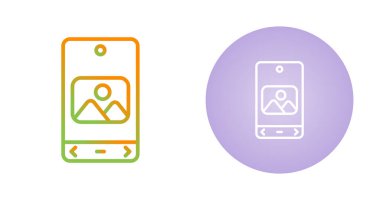 Akıllı telefon simgesi, telefon sembolü, modern cihaz işareti, beyaz arkaplanda renkli vektör 