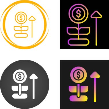 Finansal grafik simgesi. İş çizelgesi. Beyaz arkaplanda diyagram işareti izole edildi