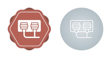 soket ağ simgesi vektör illüstrasyonu