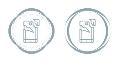 akıllı telefon simgeleri ayarlandı, vektör illüstrasyonu basit tasarım