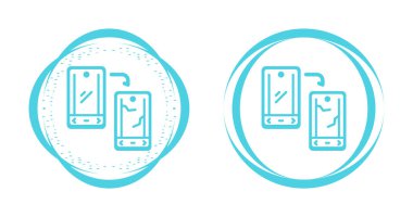 akıllı telefon simgeleri ayarlandı, vektör illüstrasyonu basit tasarım