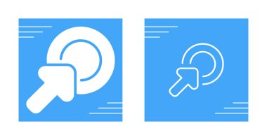 Beyaz arkaplanda fare imleci, basit vektör illüstrasyonu