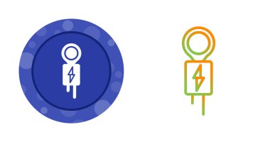 Kablo Birleştirici simgeleri ayarlandı, vektör illüstrasyonu