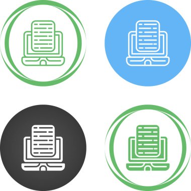 Çevrimiçi arayüzler için basit belge simgesi.