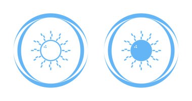 beyaz arkaplanda güneş logosu dizaynı