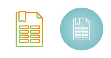 Beyaz arkaplanda yeşil ve mavi çizgi dosya simgesi izole edildi. dosya belgesi simgesi. İş konsepti. Renkli taslak konsepti. vektör illüstrasyonu