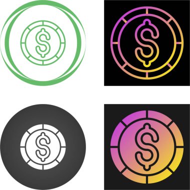 business web sayfaları için grafiksel dolar simgeleri