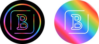 ilk logo b harfi tasarım şablonu, vektör illüstrasyonu 