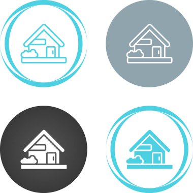 Ev simgesi seti, vektör illüstrasyonu