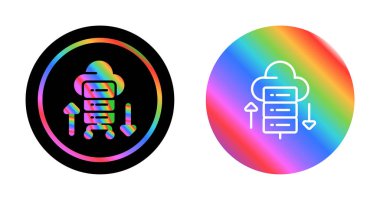 Web Sunucusu simgeleri vektör illüstrasyonunu ayarla 