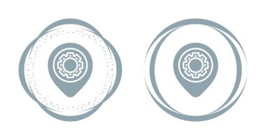 vites simgesi vektör illüstrasyon tasarımlı iğne