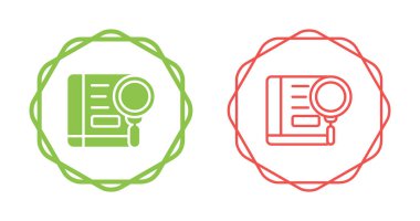 Dairesel çerçevelerin içindeki büyüteç denetleme kitabı