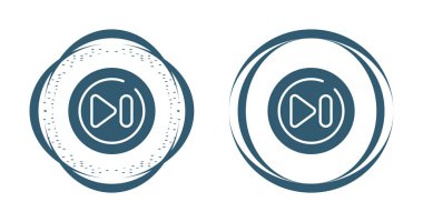 Hızlı ileri düğme simgeleri ayarlandı, vektör illüstrasyonu