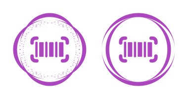 barkod web simgesi vektör illüstrasyonu