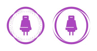 usb Web simgesi vektör illüstrasyonu