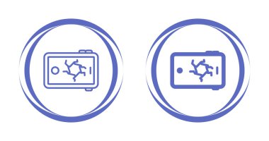 Beyaz arkaplanda izole edilmiş dijital tablet setleri, vektör illüstrasyonu   