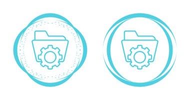 Ayarlar simgesi beyaz arkaplanda izole edildi. Çarklı tabela. Vites sembolü. Vektör illüstrasyonu