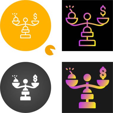 Vektör dolar simgesi renk olarak ayarlandı