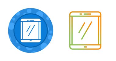Beyaz arkaplanı olan bir akıllı telefonun vektör çizimi