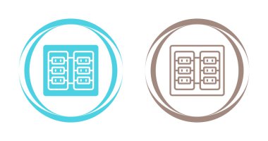 sunucu odası ikon vektör illüstrasyon tasarımı