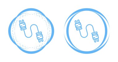 Kablo simgesi ayarlandı. Güç kabloları, uzatma kabloları, kriko bağlantıları