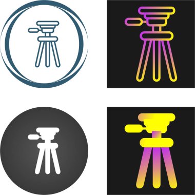 Tripod Stand simgelerinin temel doğrusal çizimi