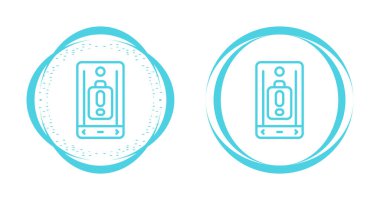 akıllı telefon simgeleri ayarlandı, vektör illüstrasyonu basit tasarım