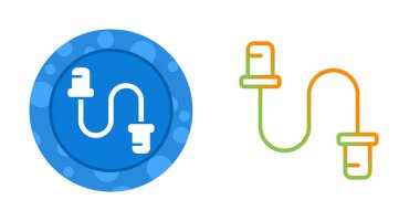 Kablo Etiketleri Vektör Simgeleri Ayarlandı 