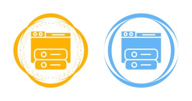 sunucu odası ikon vektör illüstrasyon tasarımı