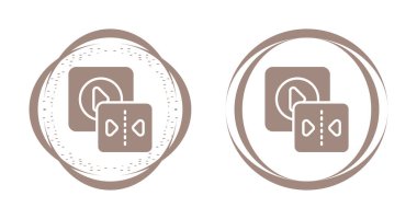 set of play buttons icons on white background, vector illustration   