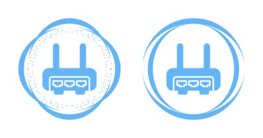 Wi-Fi yönlendiricileri simgeleri web basit illüstrasyon