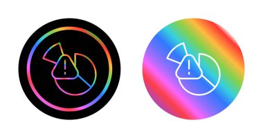 Pasta grafiği diyagramını uyarı işareti ile ayarla 