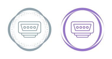 İki özetlenmiş vga port simgesi