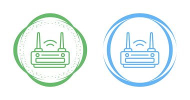 Wifi yönlendirici, kablosuz ethernet modem simgesi beyaz arkaplanda izole edildi